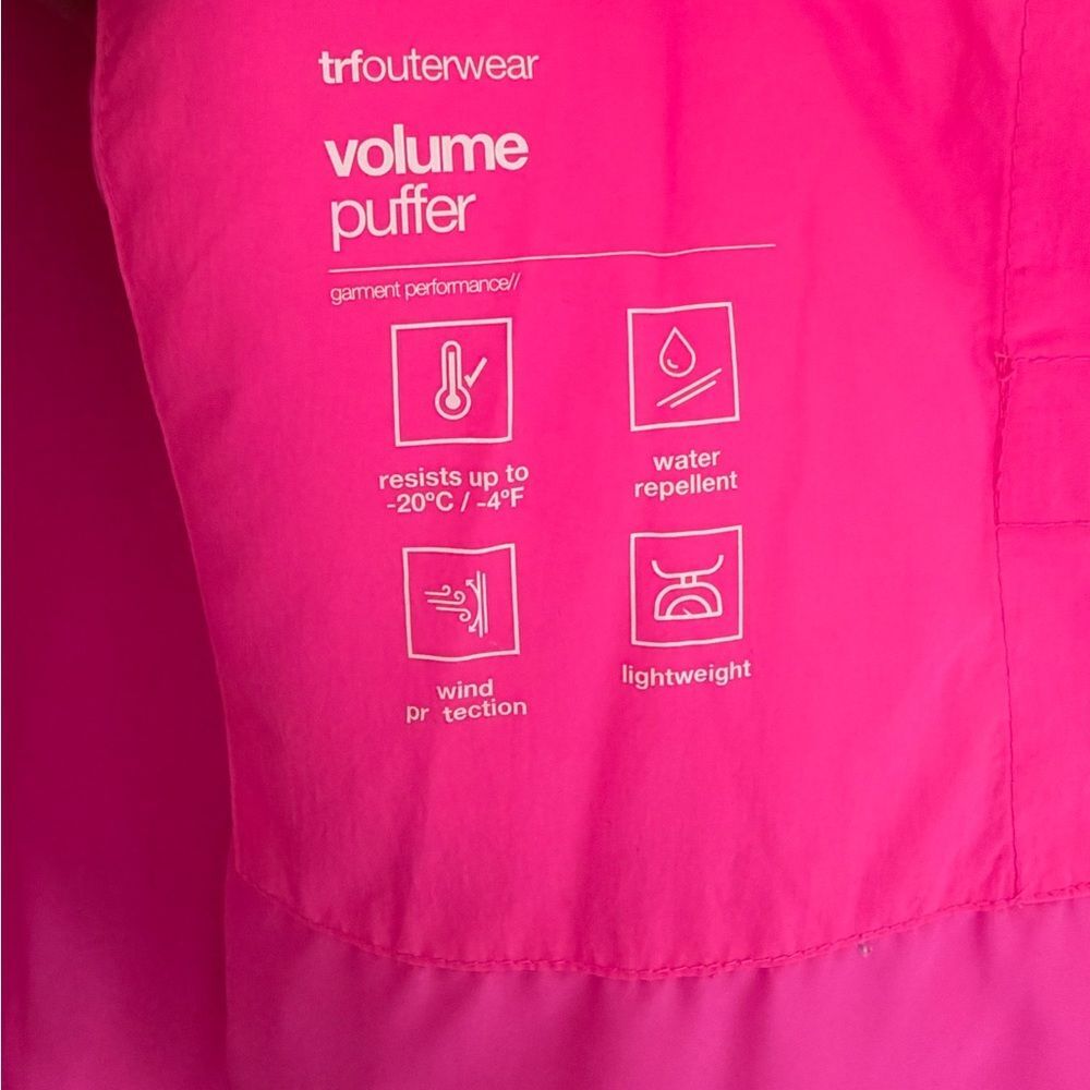 Zara Hot Pink Hooded Puffer Jacket - Picture 5 of 10